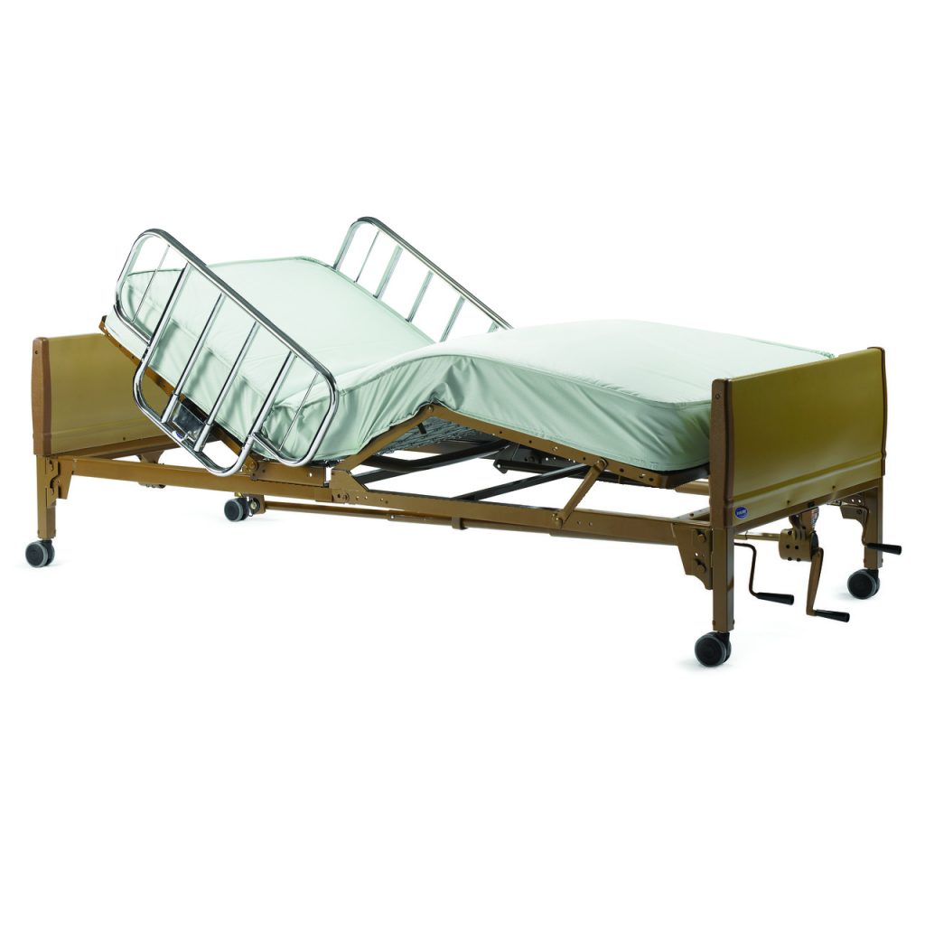 Invacare 5307IVC Manual Hospital Bed Features Universal Bed Ends